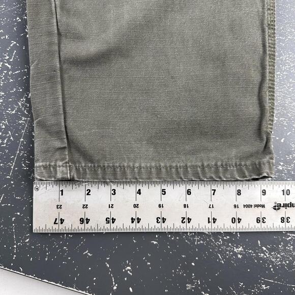 Wrangler Riggs Pants Mens 36x30 Olive Green Heavy Ripstop Canvas Workwear EUC - Picture 5 of 7